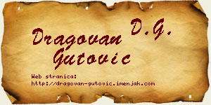 Dragovan Gutović vizit kartica